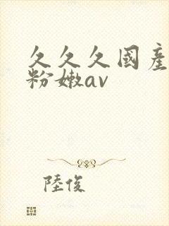 久久久国产精品粉嫩av