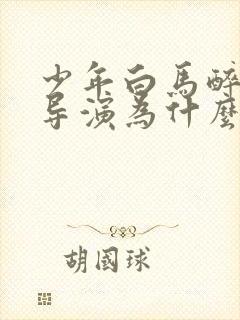 少年白马醉春风导演为什么不是尹涛