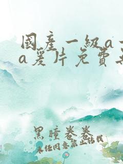 国产一级a一级a爰片免费无