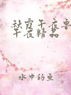 秋霞午夜鲁丝片午夜精品