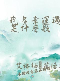 我多幸运遇见你是什么歌