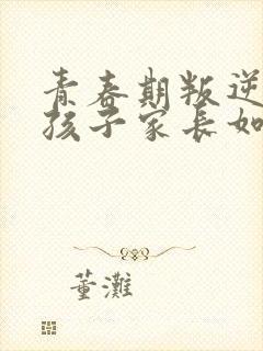 青春期叛逆期男孩子家长如何沟通