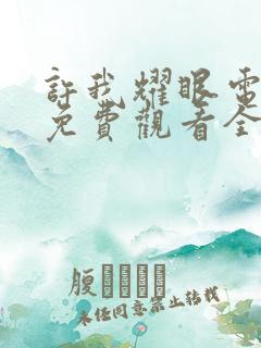 许我耀眼电视剧免费观看全集在线