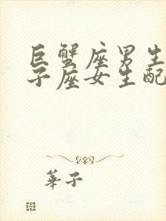 巨蟹座男生和狮子座女生配对指数