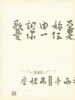 歌词由始至终只爱你一位是什么歌