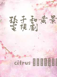 孙千和黄景瑜的电视剧