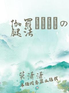 伽罗ちゃんへの腿法