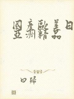 国产欧美日韩 亚洲精品