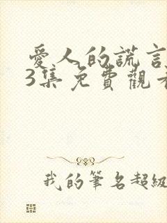 爱人的谎言第43集免费观看