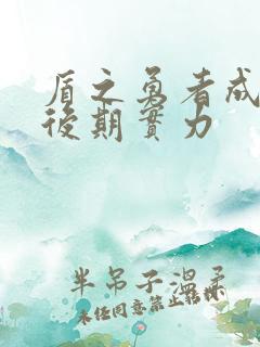 盾之勇者成名录后期实力