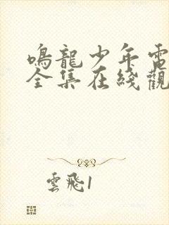 鸣龙少年电视剧全集在线观看高清