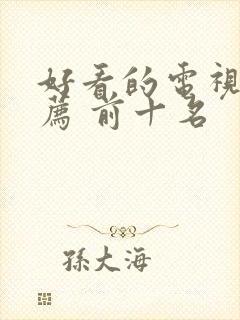 好看的电视剧推荐 前十名