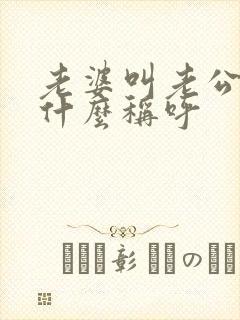 老婆叫老公爸爸什么称呼