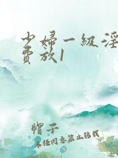 少妇一级淫片免费放1