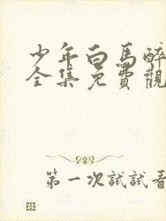 少年白马醉春风全集免费观看17集