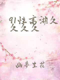 91性高湖久久久久久