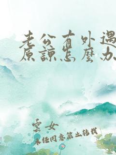 老公有外遇求我原谅怎么办