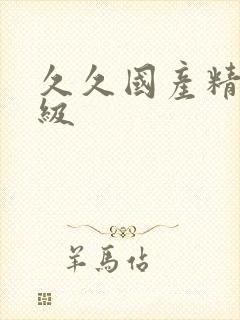 久久国产精品一级