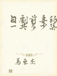 日剧前妻的复仇一共多少集