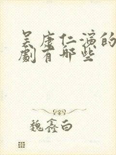 吴康仁演的电视剧有哪些