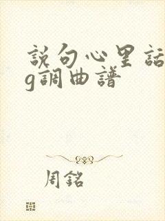 说句心里话二胡g调曲谱