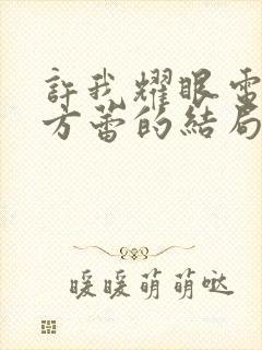 许我耀眼电视剧方蕾的结局