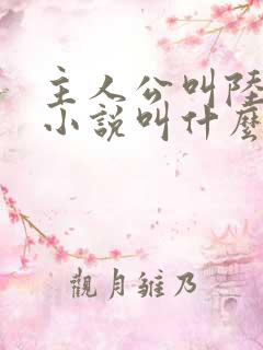 主人公叫陆羽的小说叫什么名字