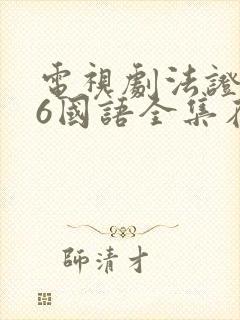 电视剧法证先锋6国语全集在线观看免费