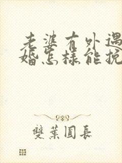 老婆有外遇要离婚怎样能挽回