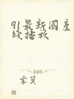 91最新国产在线播放