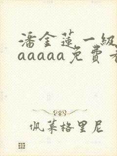 潘金莲一级淫片aaaaa免费看