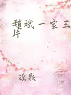 赵斌一家三口照片