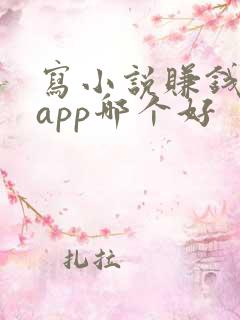 写小说赚钱软件app哪个好