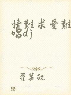 情难求爱难断原唱dj