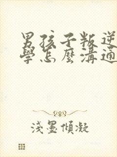 男孩子叛逆不上学怎么沟通