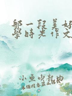 那一段美好的小学时光作文