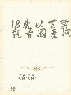 18岁以下禁止观看国产网站