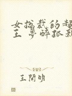 女总裁的超级兵王 梦醉孤新