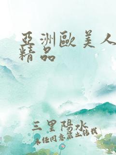 亚洲欧美人日韩精品