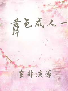 黄色成人一级大片