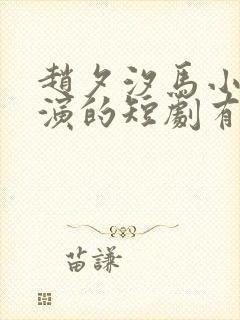 赵夕汐马小宇主演的短剧有哪些