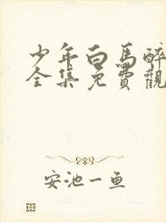 少年白马醉春风全集免费观看15集