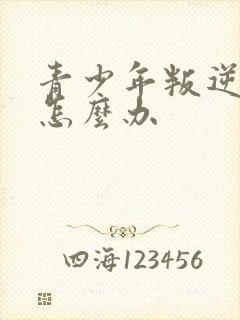 青少年叛逆父母怎么办