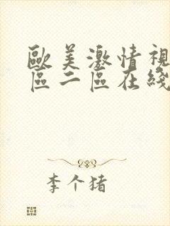 欧美激情视频一区二区在线