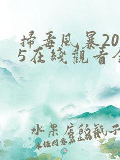 扫毒风暴2025在线观看全集中文字幕