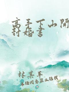 高手下山开局九封婚书