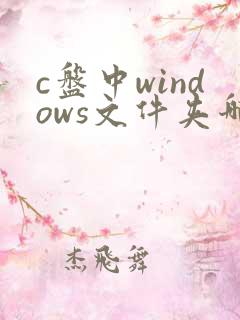 c盘中windows文件夹哪些可以删除