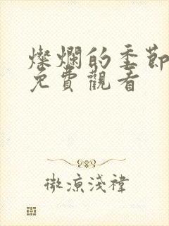 灿烂的季节全集免费观看