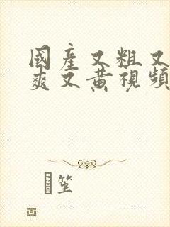 国产又粗又猛又爽又黄视频网站