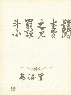 斗罗之本体为尊小说免费阅读